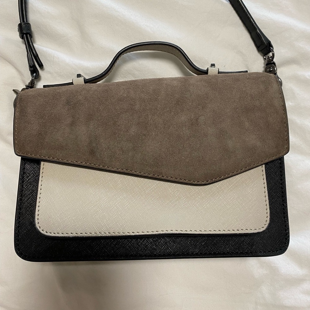 - Botkier Cobble Hill Medium Leather & Suede Crossbody